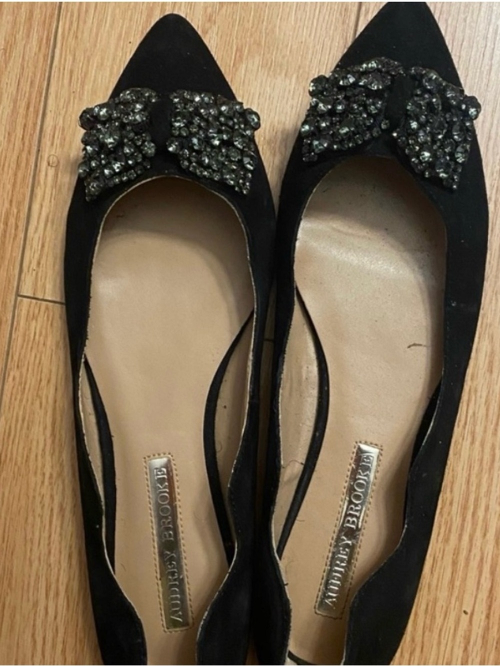 Black flat shoes 🥿 size 10